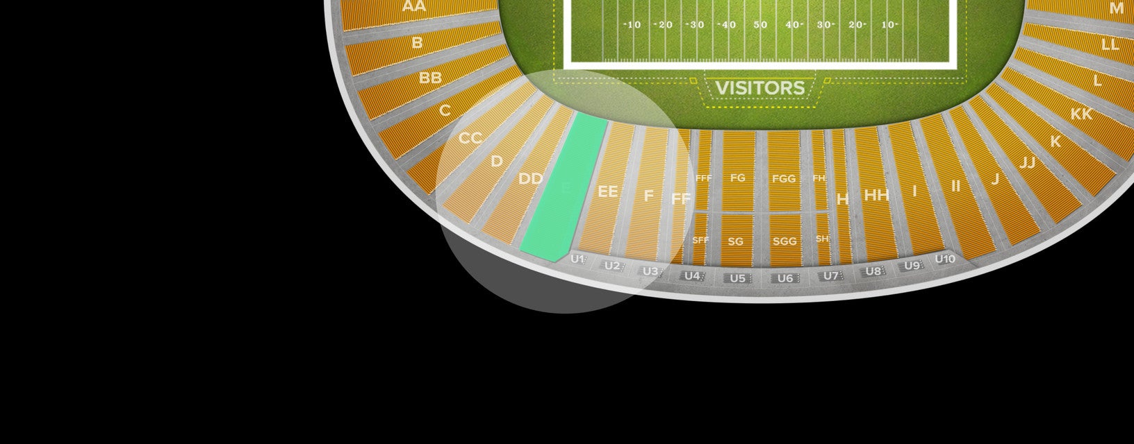 Seat view from Reserved Seating