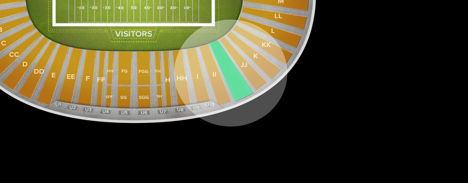 Seat view from Reserved Seating
