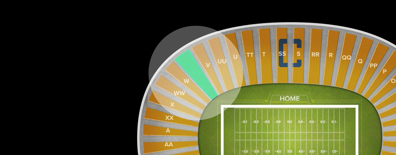 Seat view from Reserved Seating