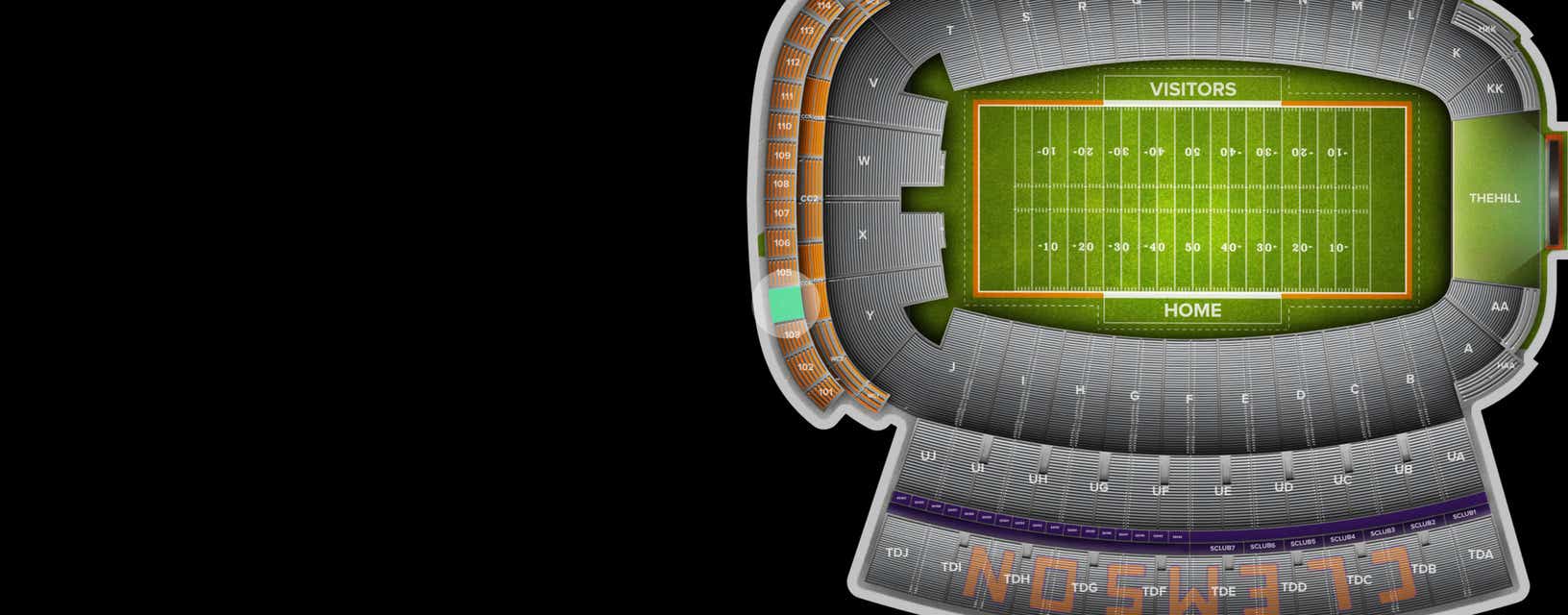Seat view from West Zone Club