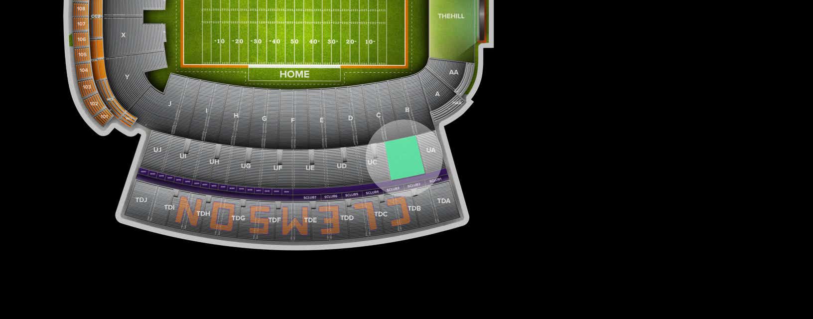 Seat view from Upper