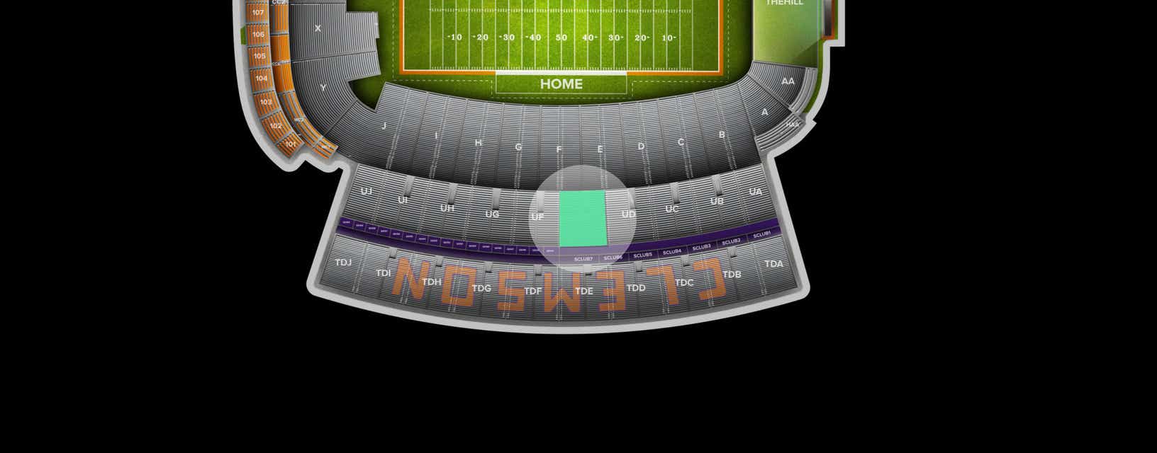 Seat view from Upper