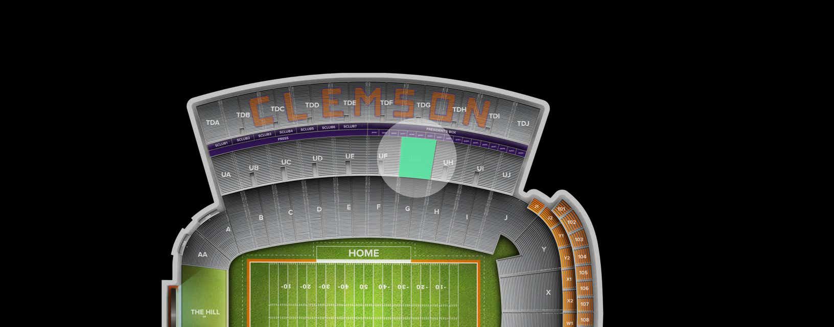 Seat view from Upper