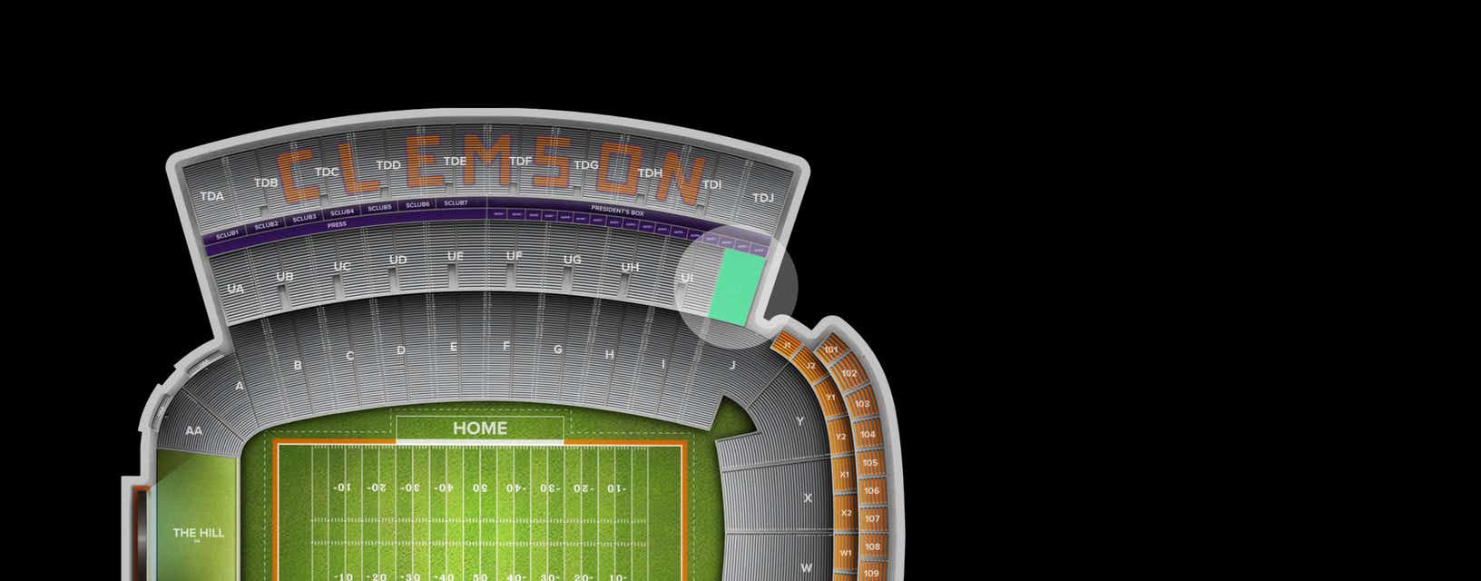Seat view from Upper