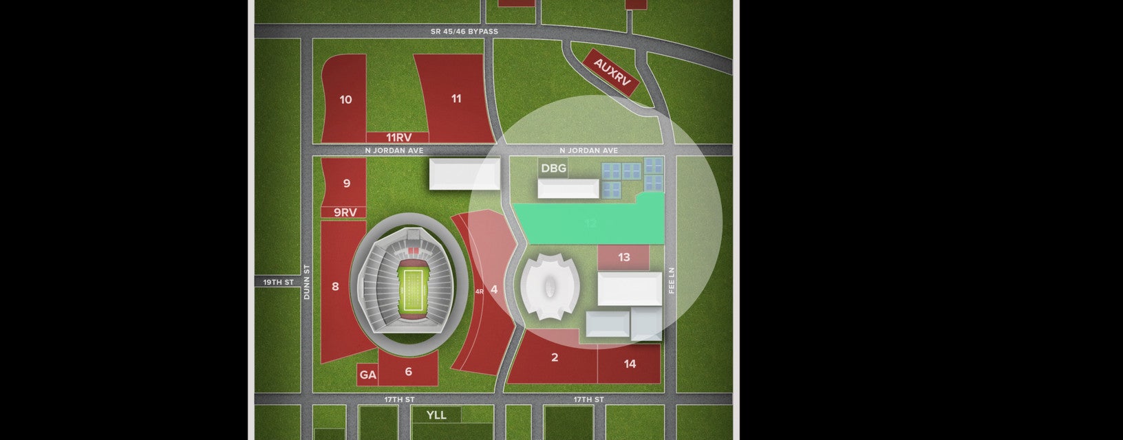 Seat view from Lot
