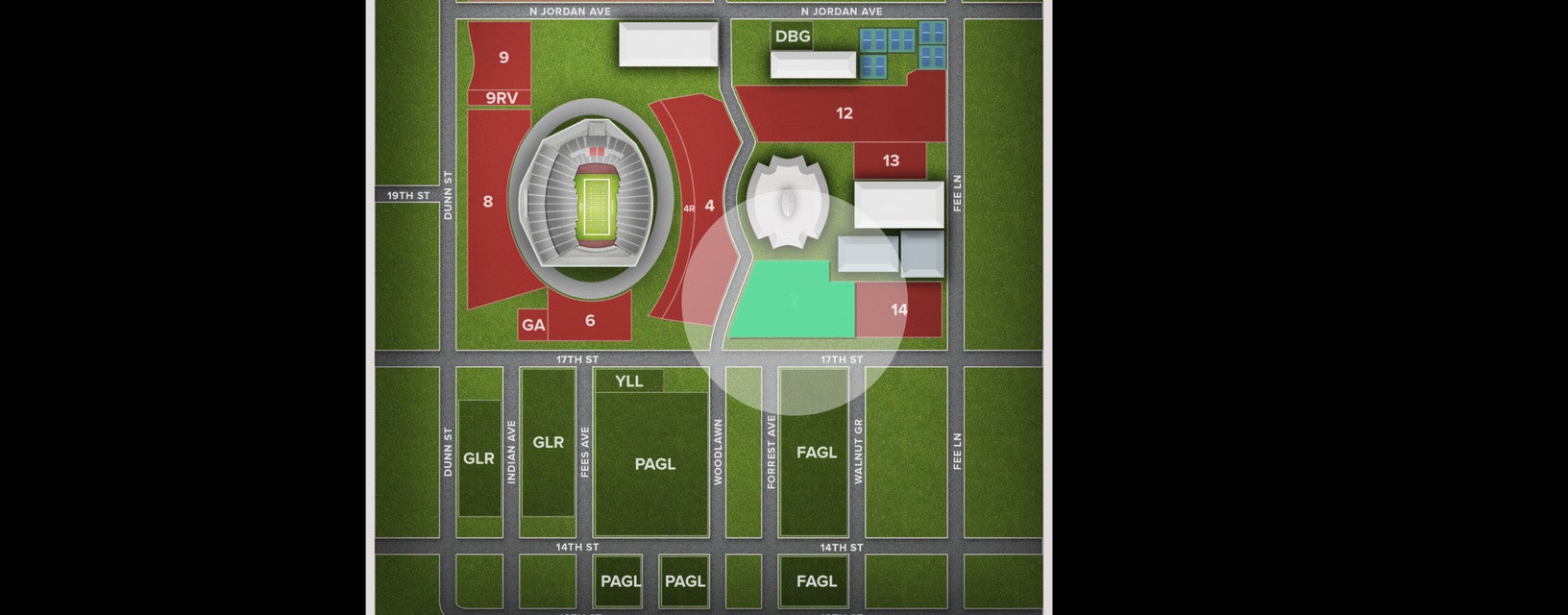 Seat view from Lot