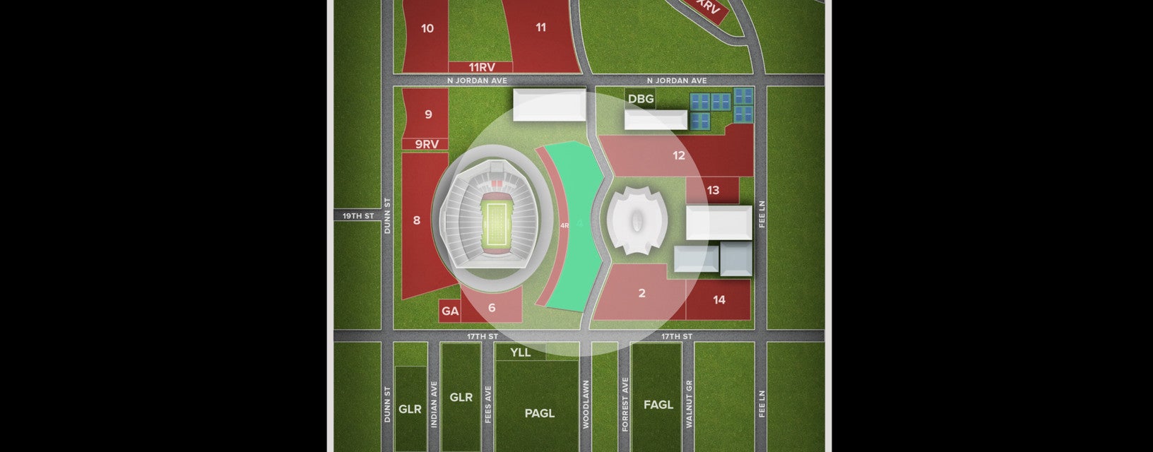 Seat view from Lot