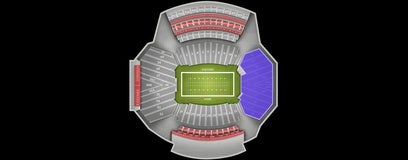 Seat view from Lower South Endzone