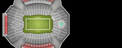 Seat view from End Zone