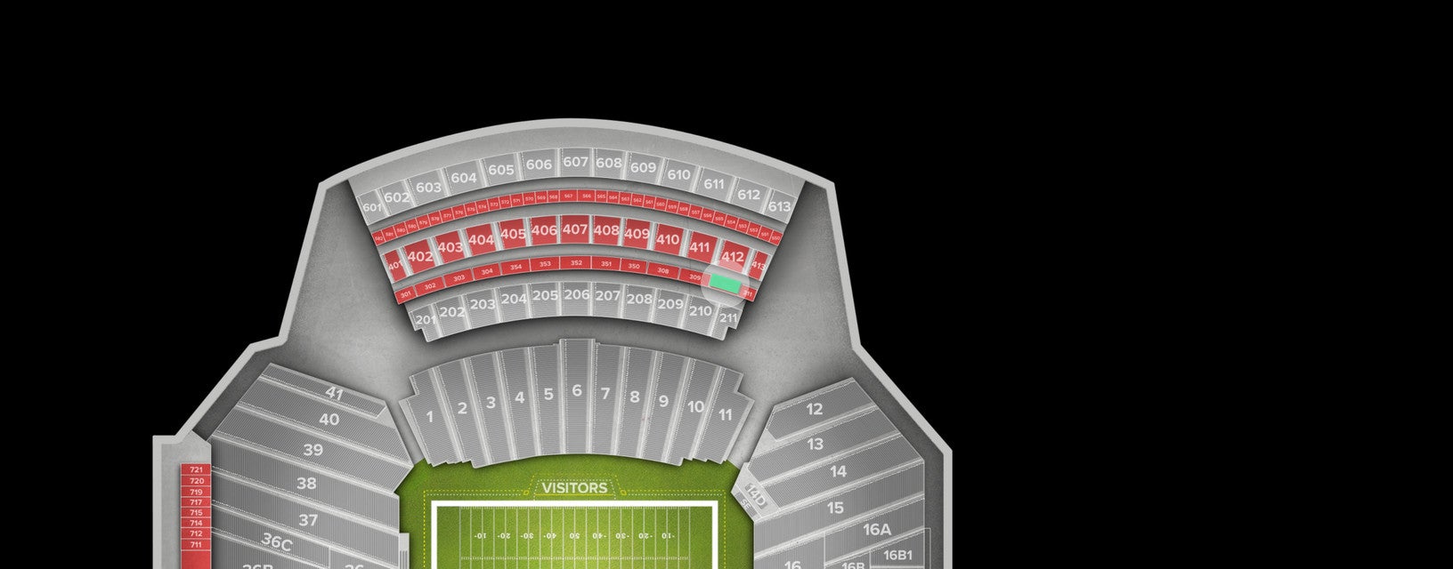 Seat view from Club