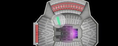 Seat view from Sideline Seating