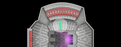 Seat view from Sideline Seating