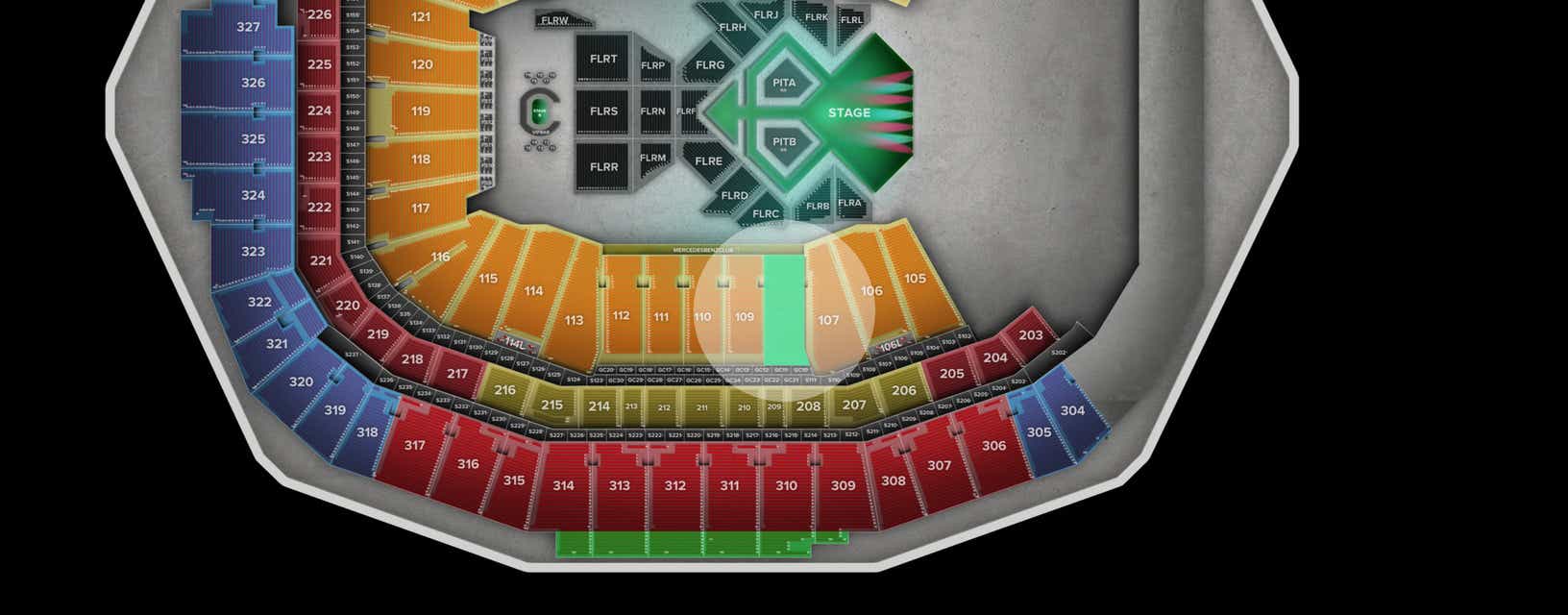 Seat view from Lower