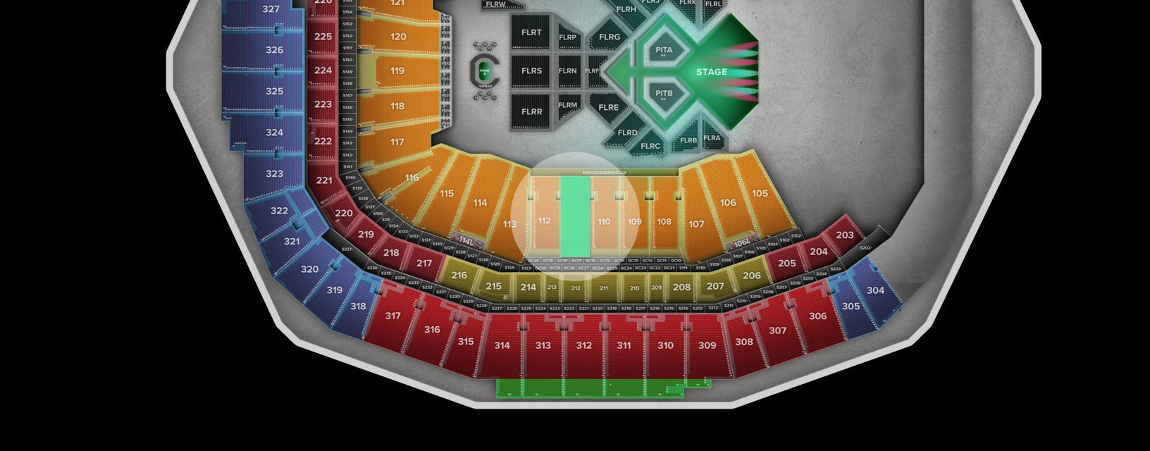 Seat view from Lower