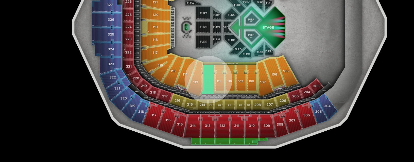 Seat view from Lower