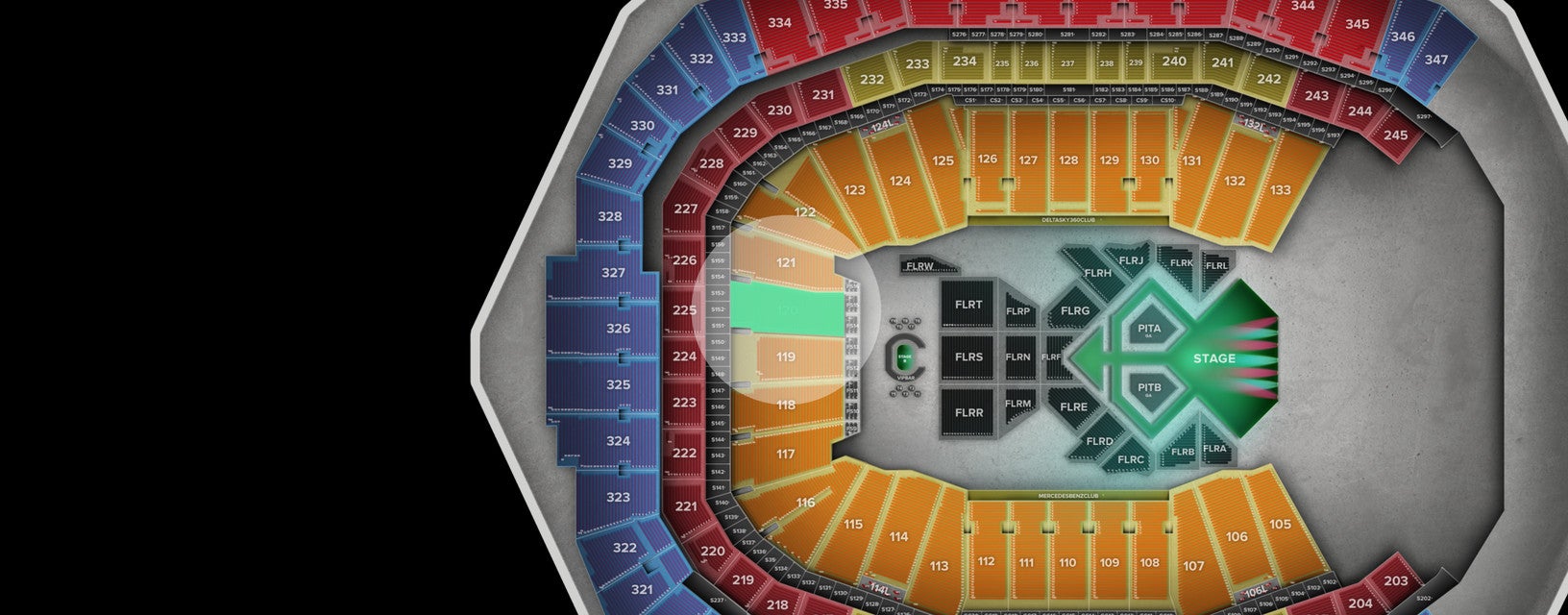 Seat view from Lower