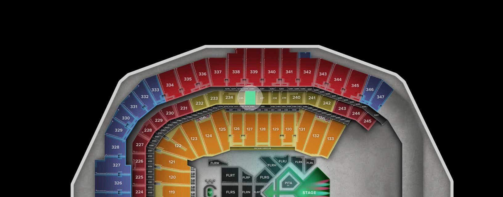 Seat view from Middle