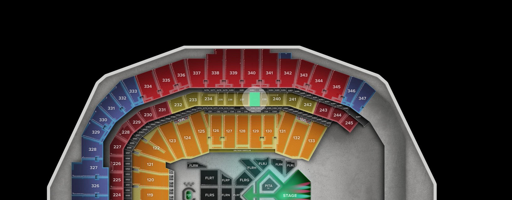 Seat view from Middle