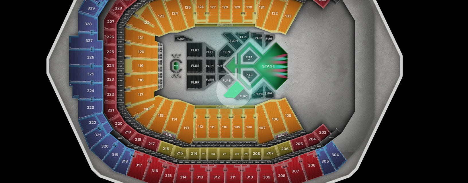 Seat view from Floor