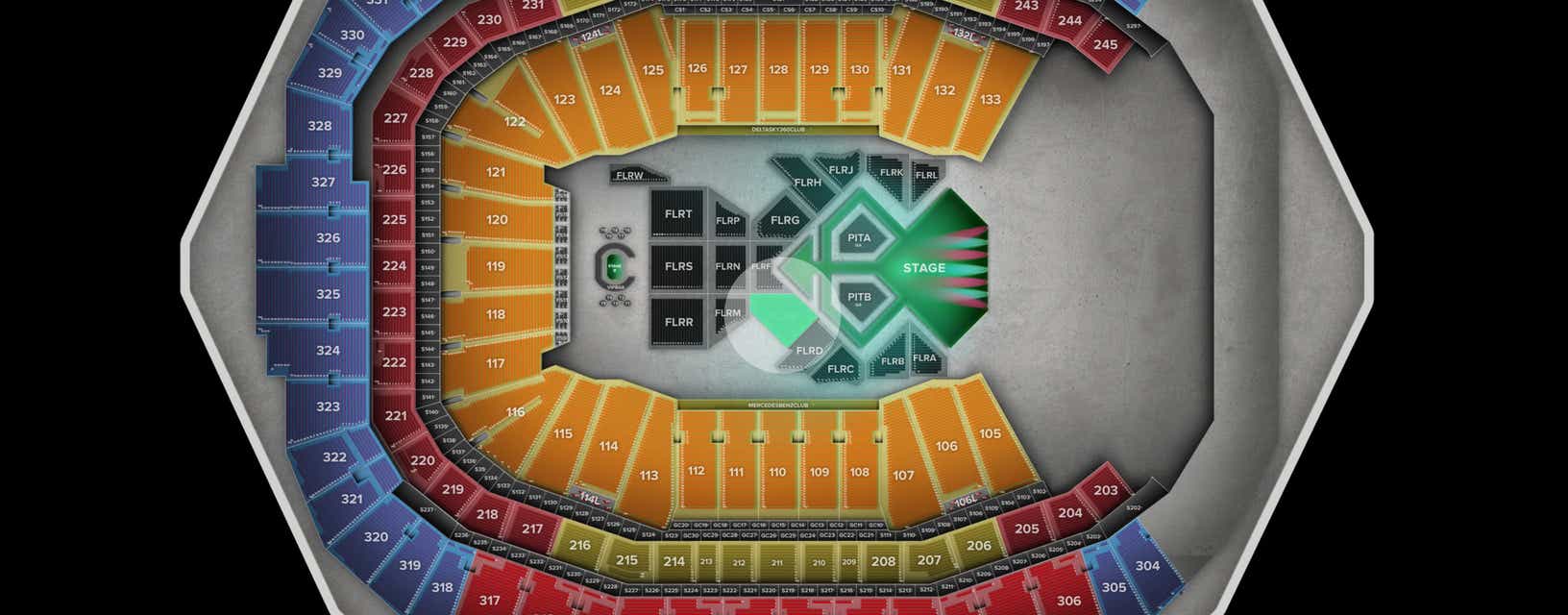 Seat view from Floor