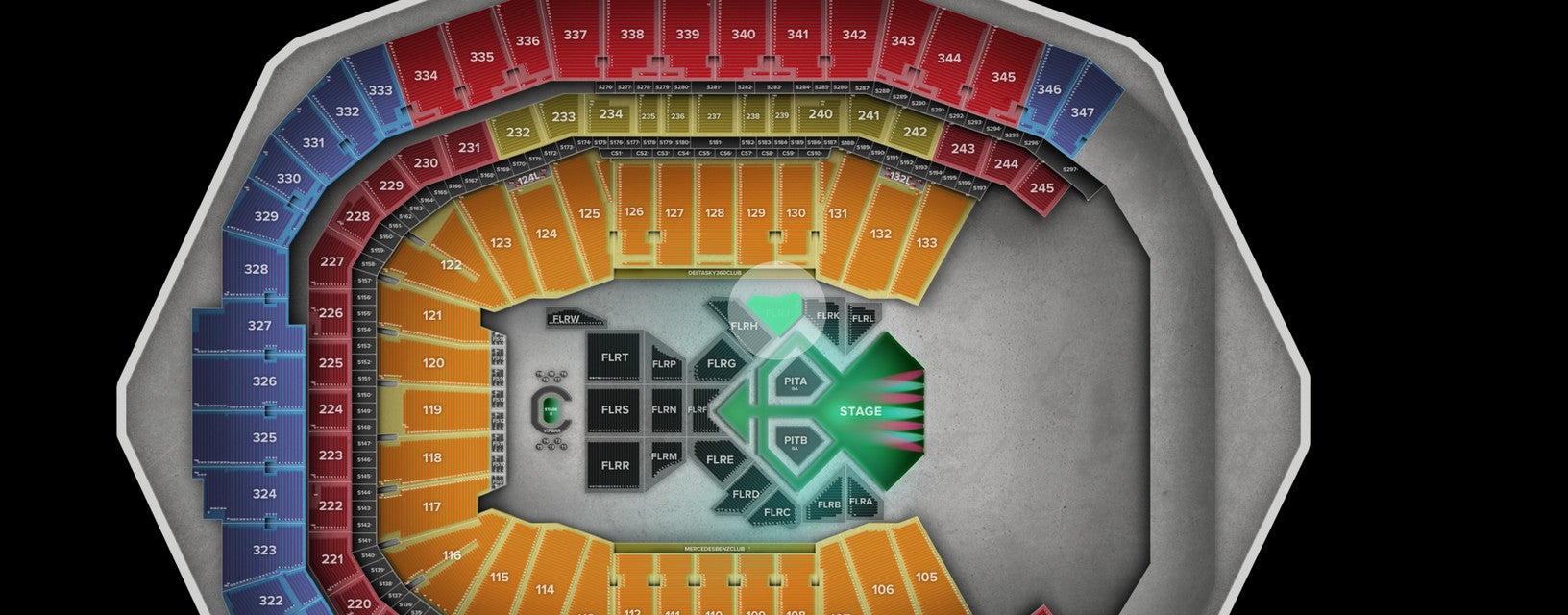 Seat view from Floor