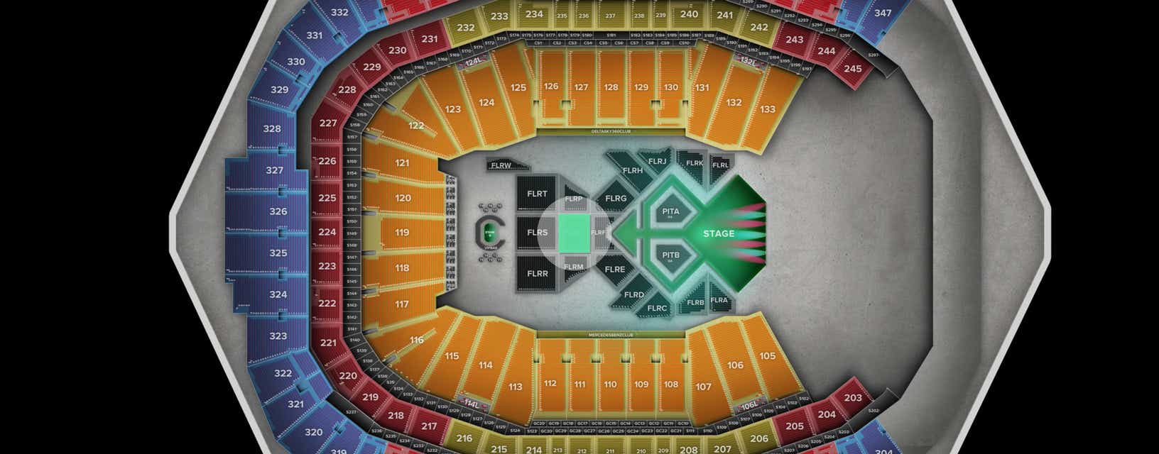 Seat view from Floor