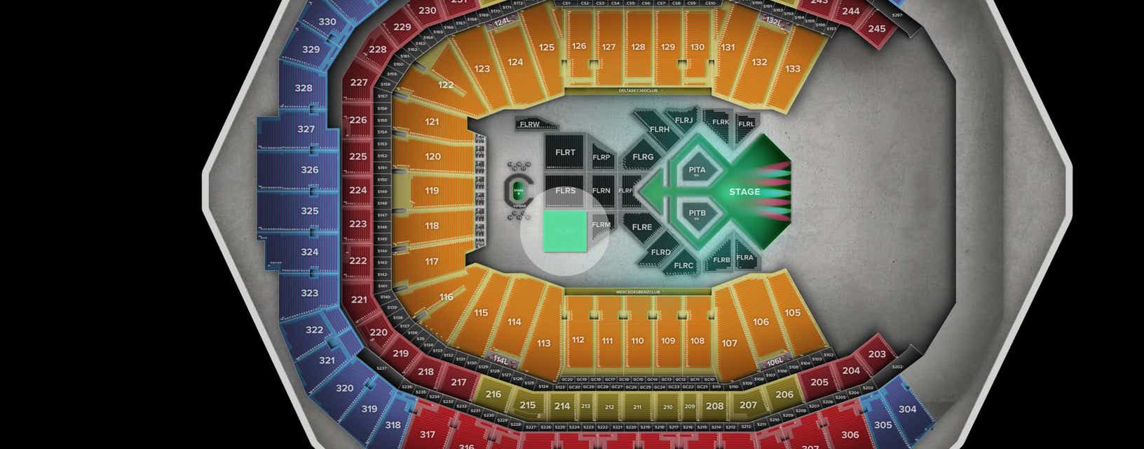 Seat view from Floor