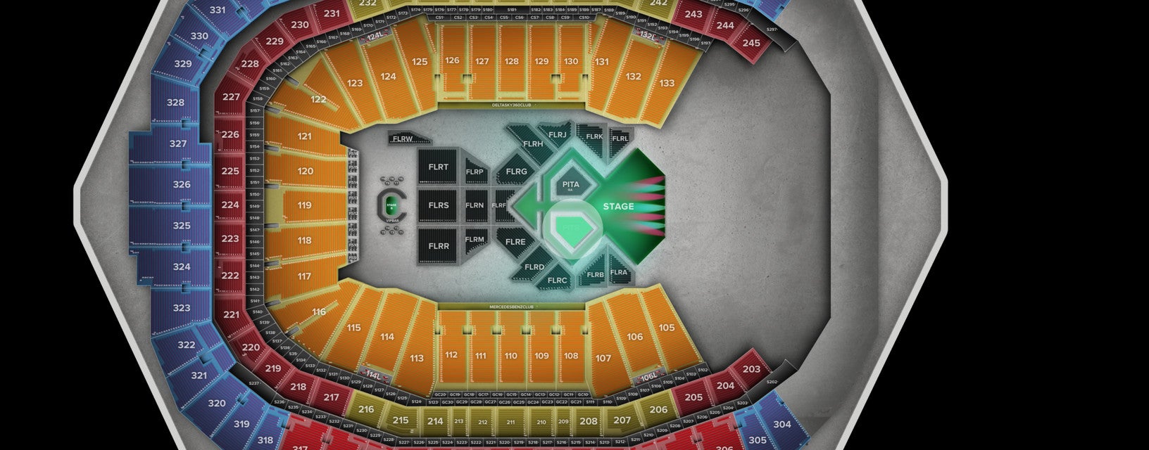 Seat view from Pit