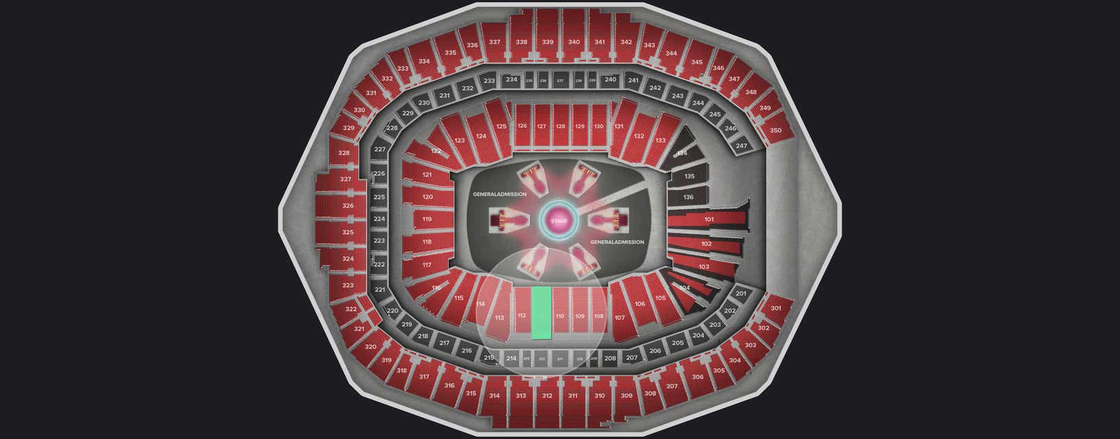 Seat view from Lower