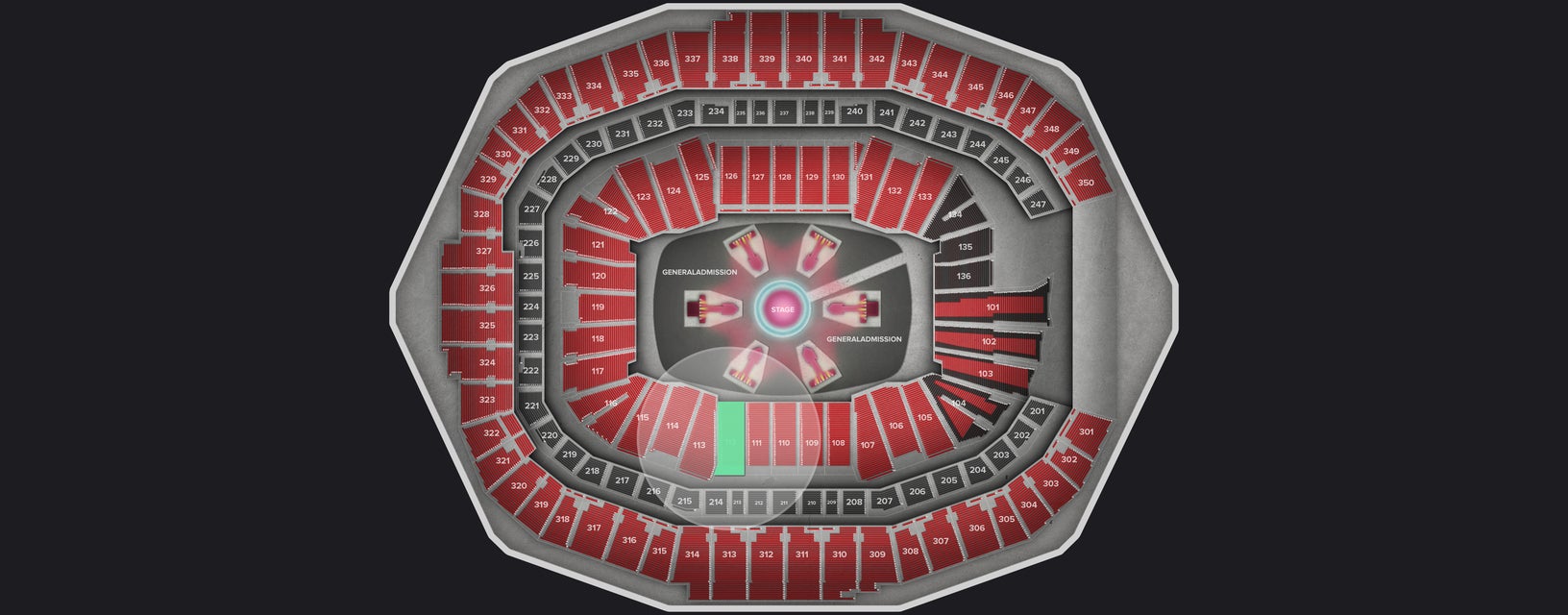 Seat view from Lower