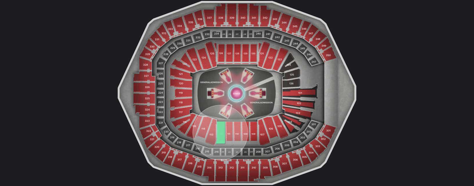 Seat view from Lower
