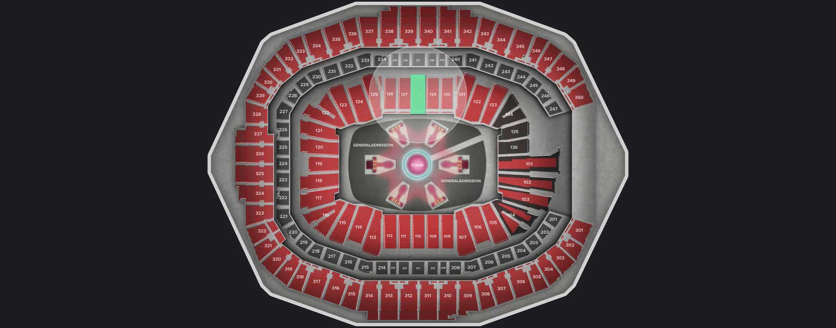 Seat view from Lower