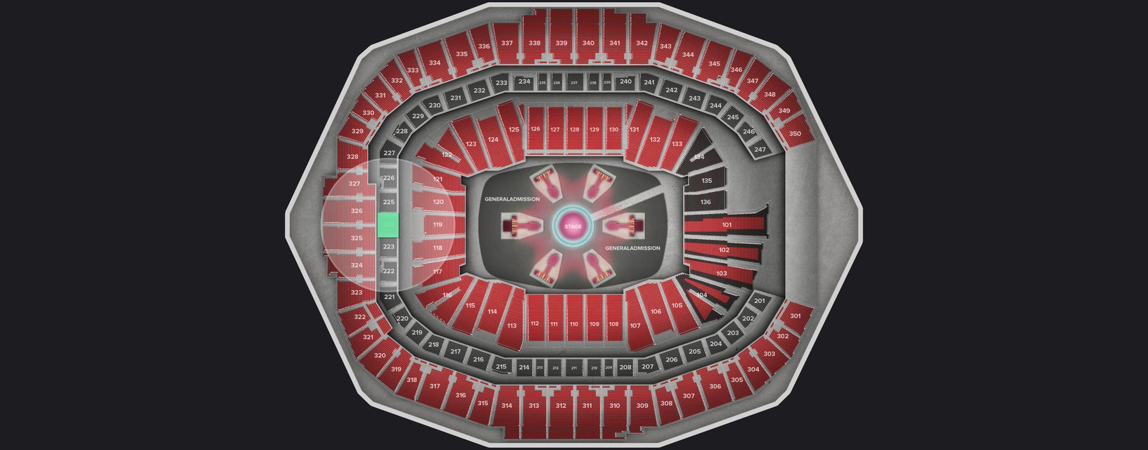 Seat view from Middle