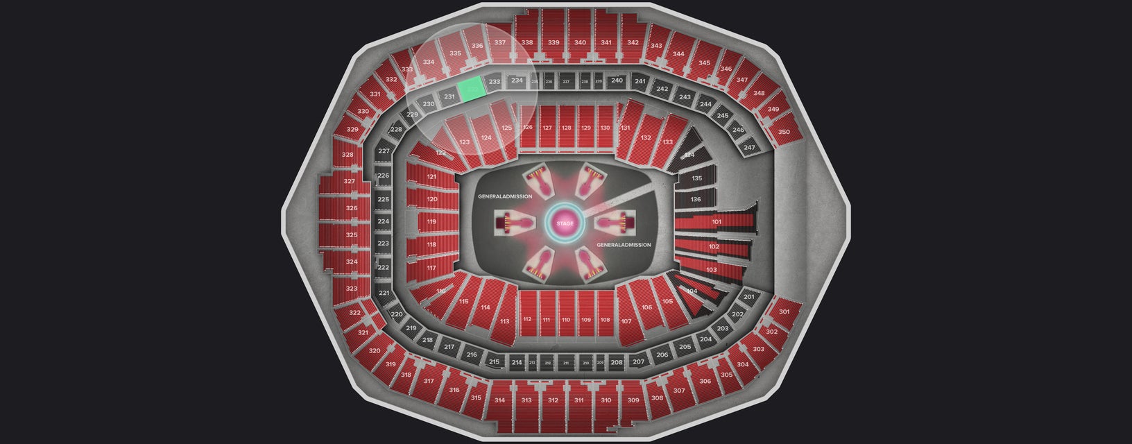 Seat view from Middle