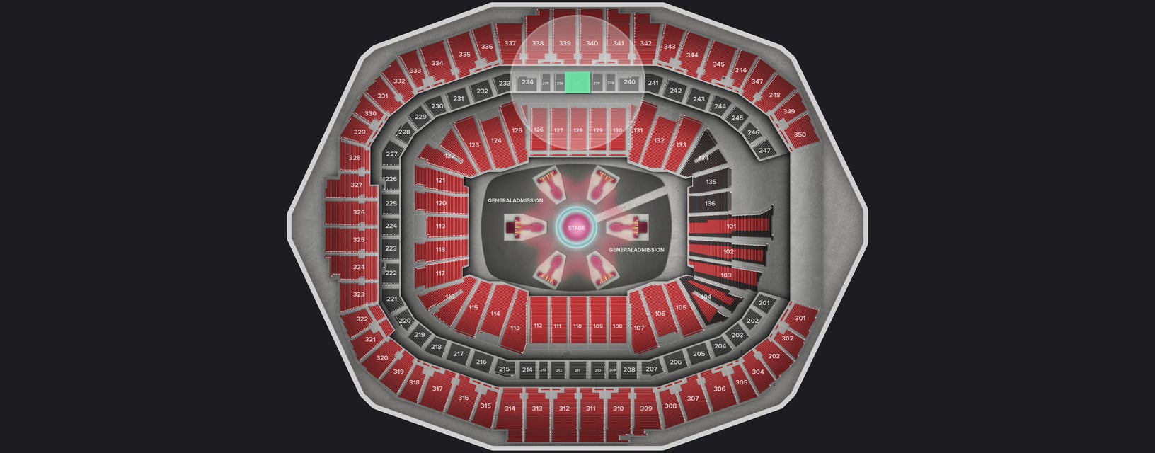 Seat view from Middle