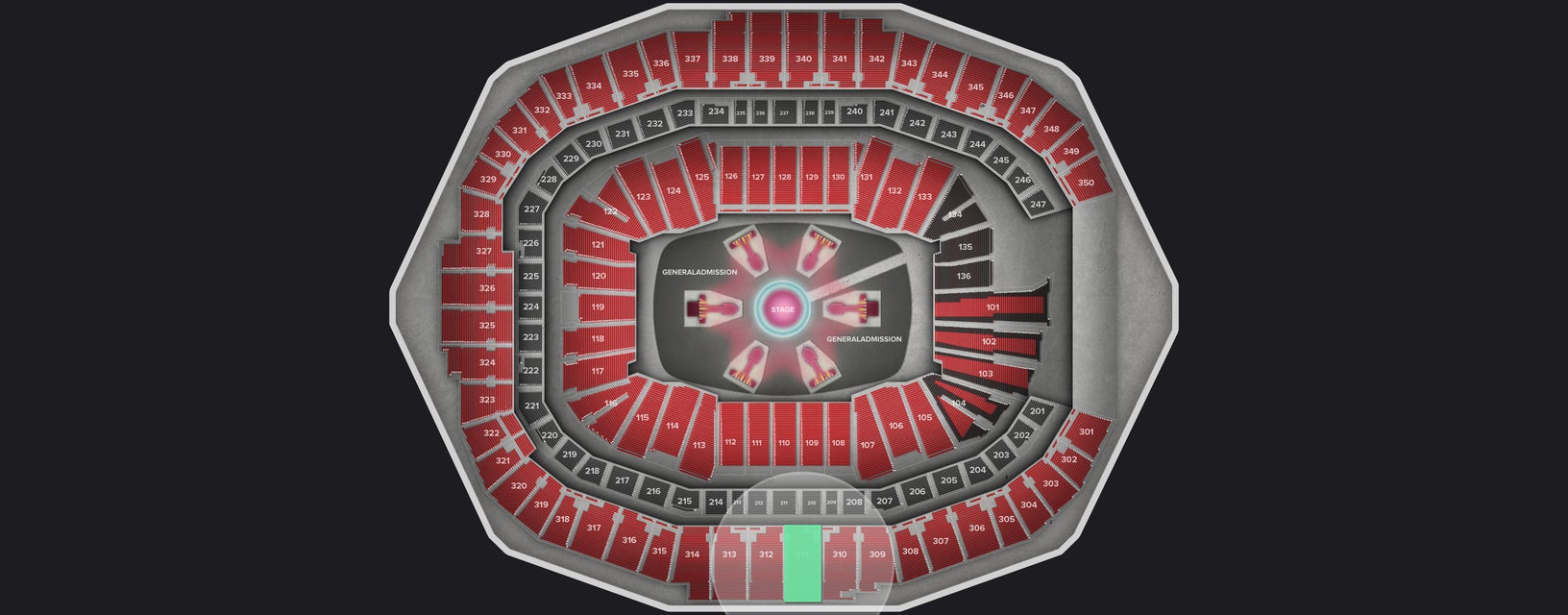 Seat view from Upper