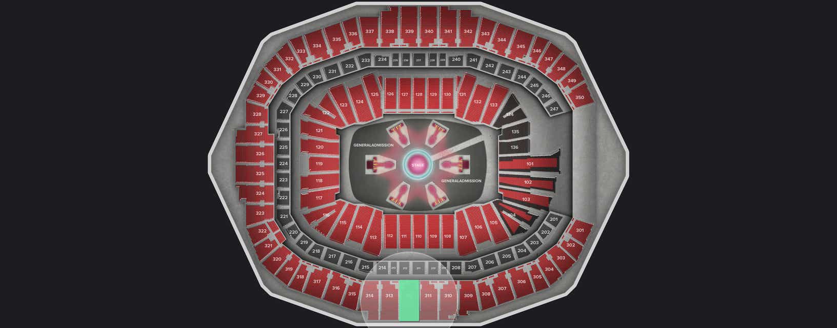 Seat view from Upper