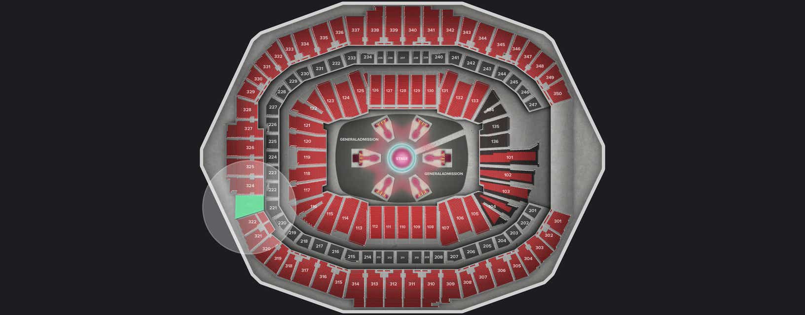 Seat view from Upper