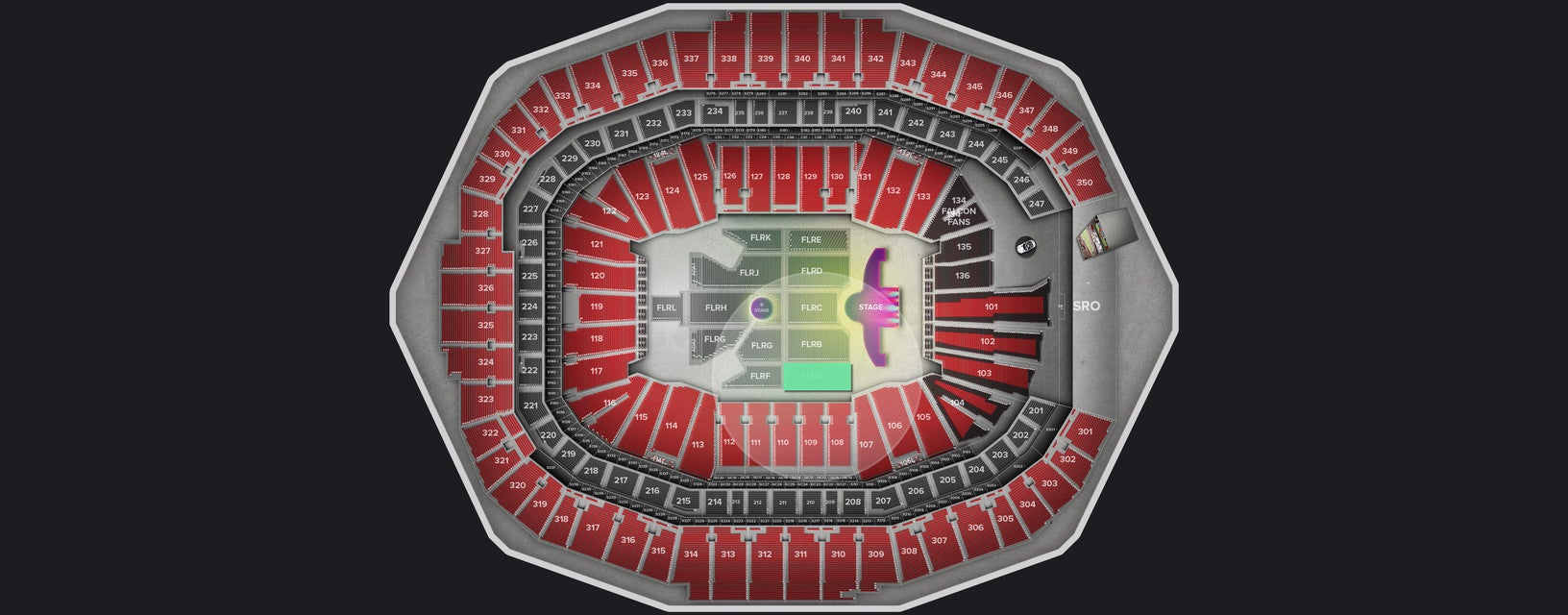 Seat view from Floor