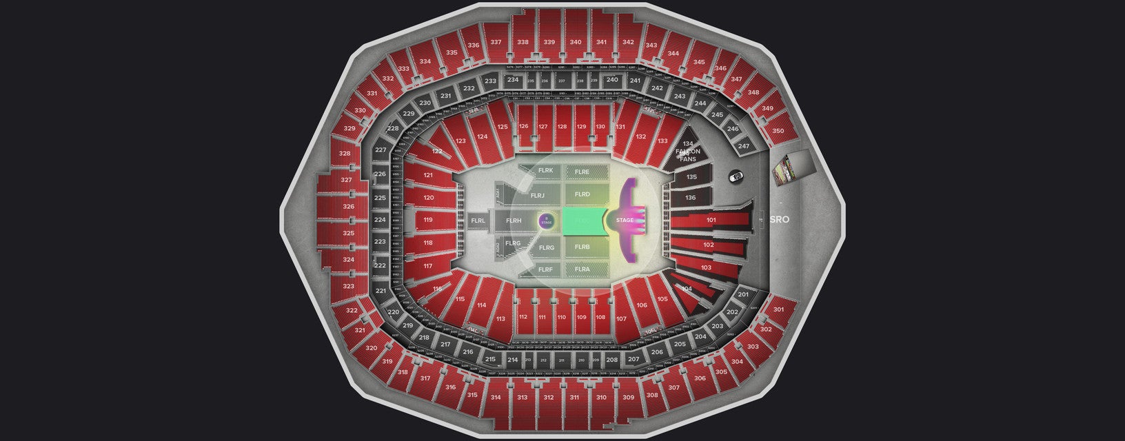 Seat view from Floor