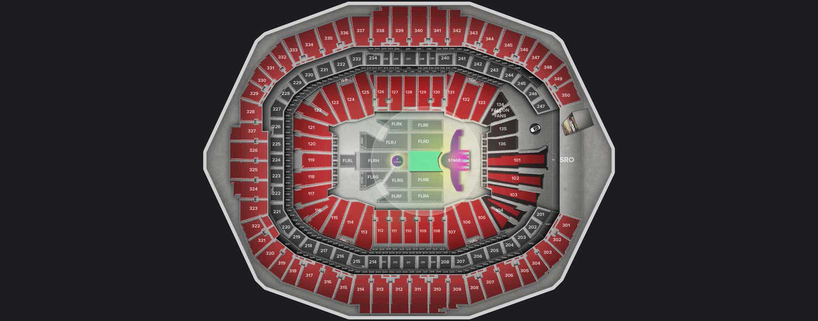 Seat view from Floor