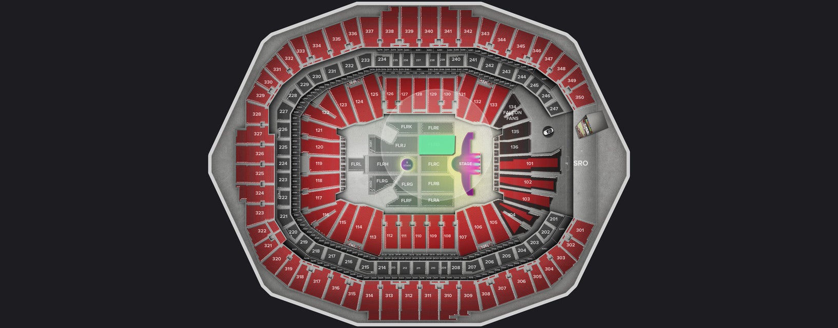 Seat view from Floor
