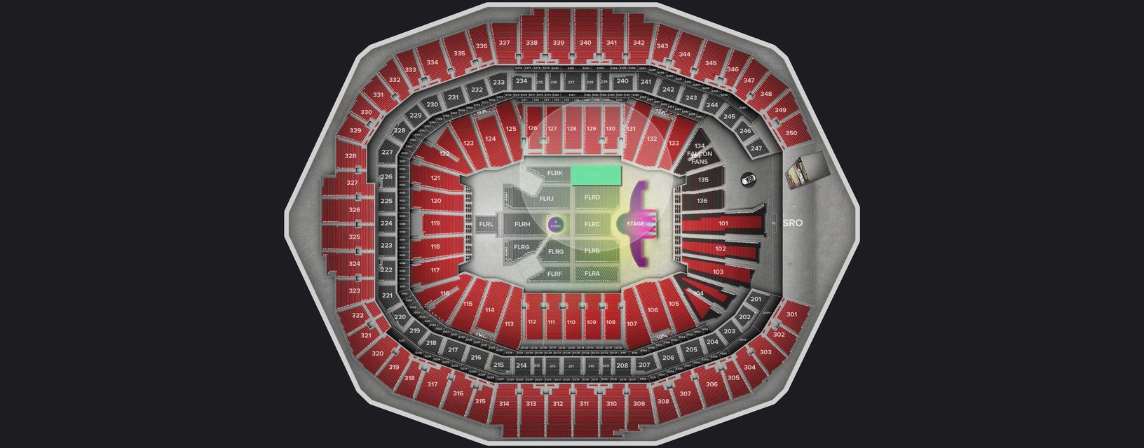 Seat view from Floor