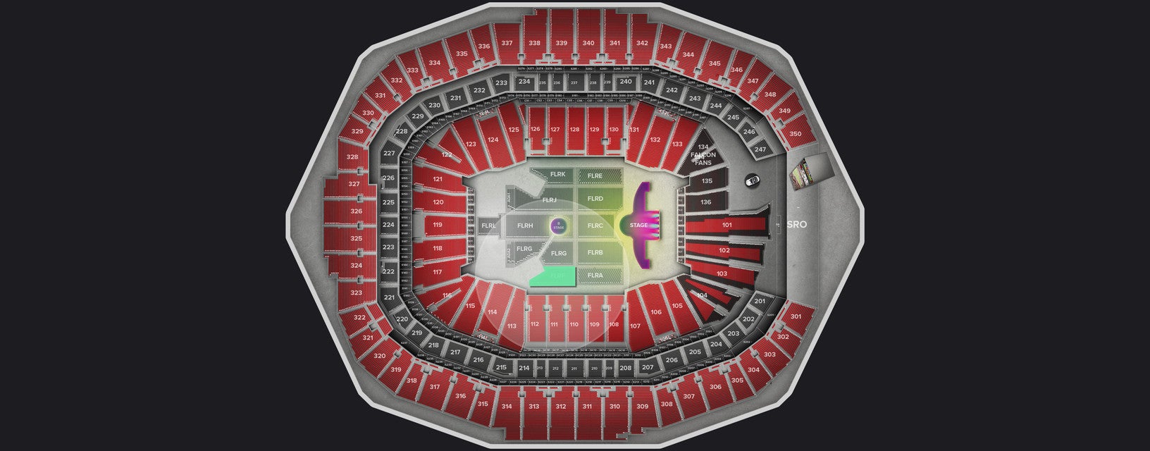 Seat view from Floor