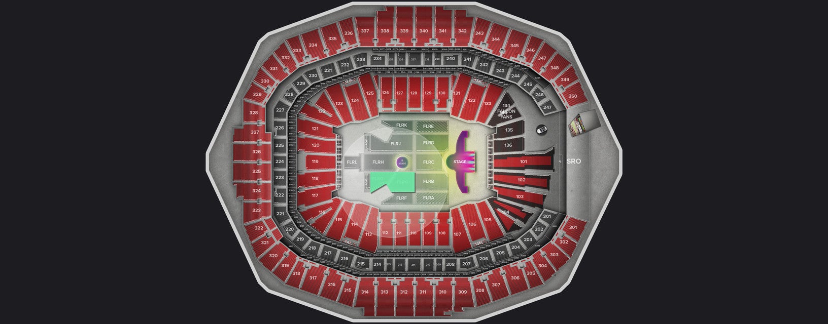 Seat view from Floor