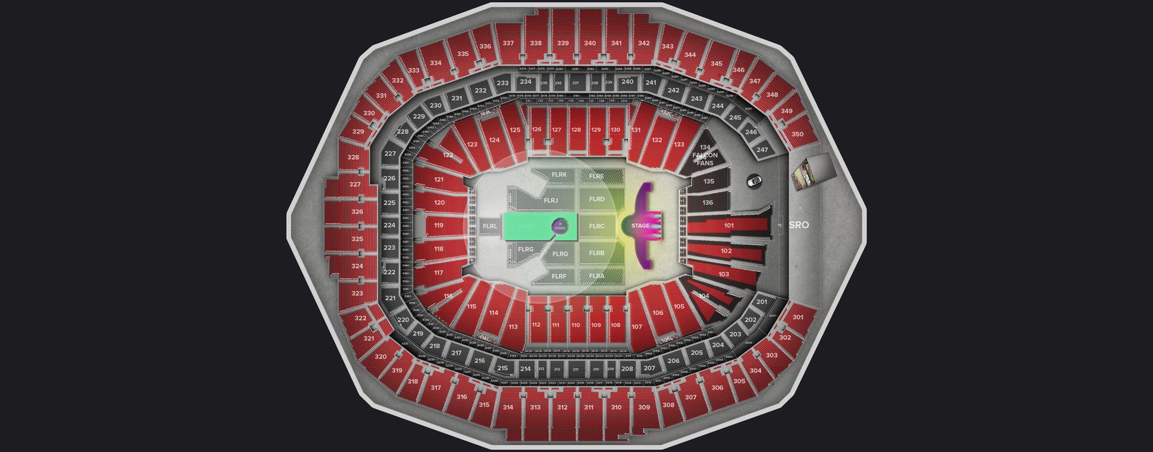 Seat view from Floor