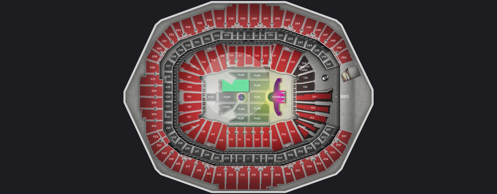 Seat view from Floor