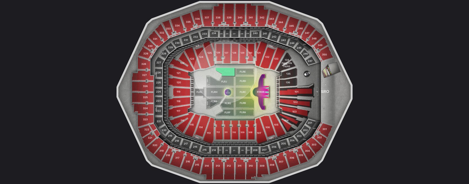 Seat view from Floor