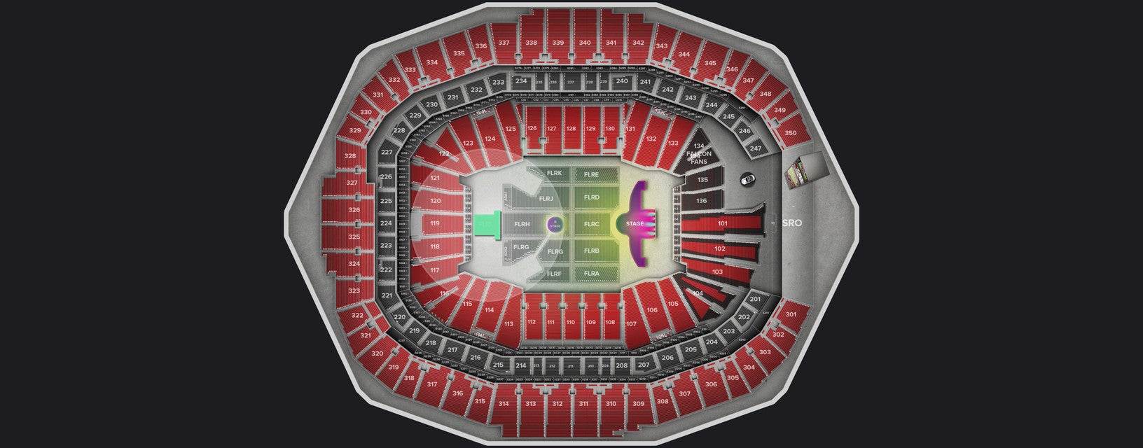 Seat view from Floor