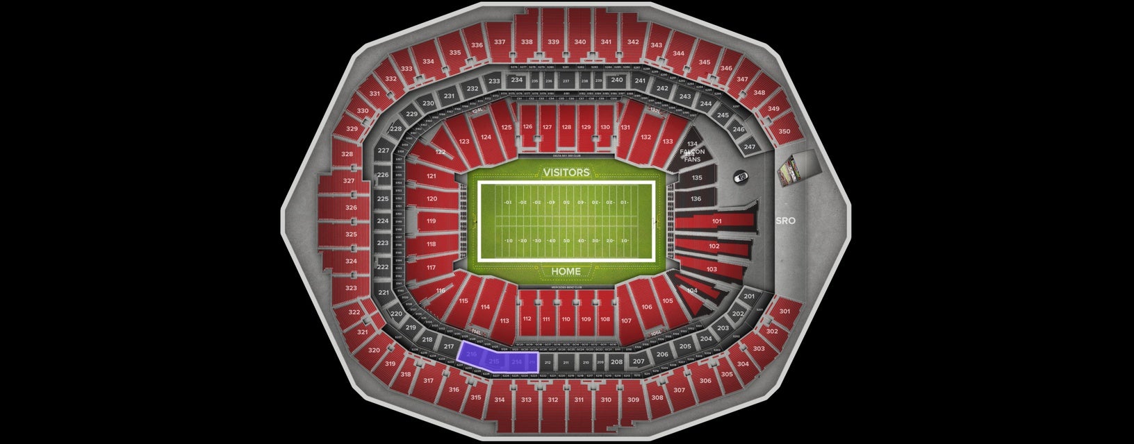 Seat view from Mezzanine Sideline